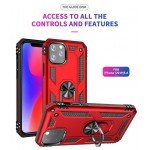 Metal Ring Stand Hard Case for iPhone 11 Pro A2215 Hybrid Bumper Armor Cover Slim Fit Look